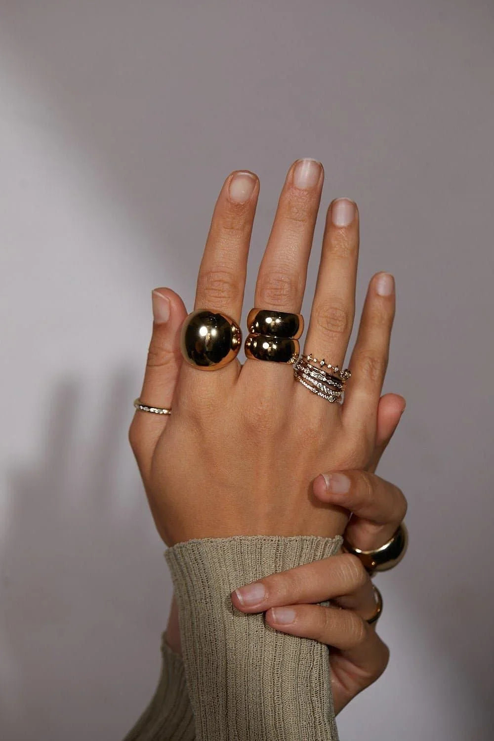 Multi Shaped CZ Stone Ring