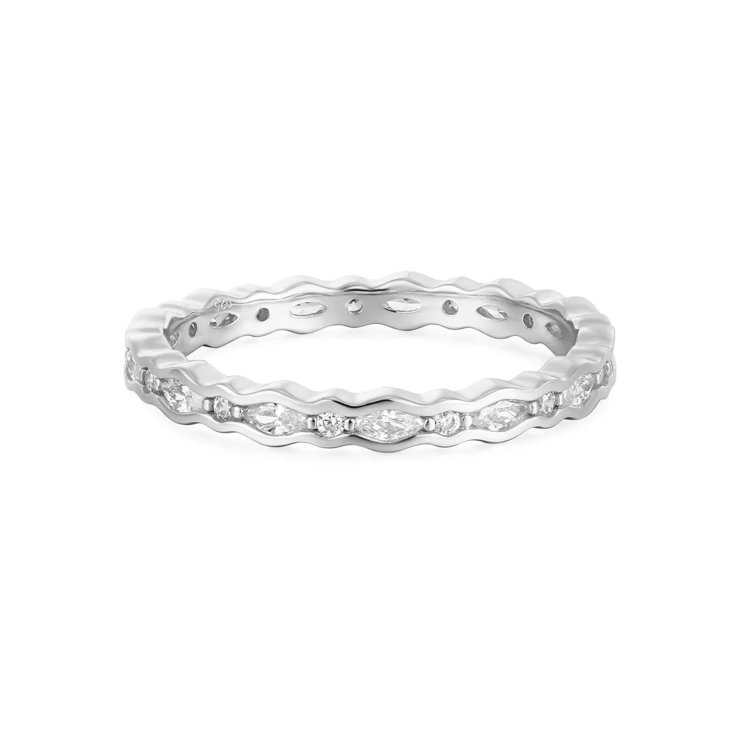 Multi Shaped CZ Stone Ring