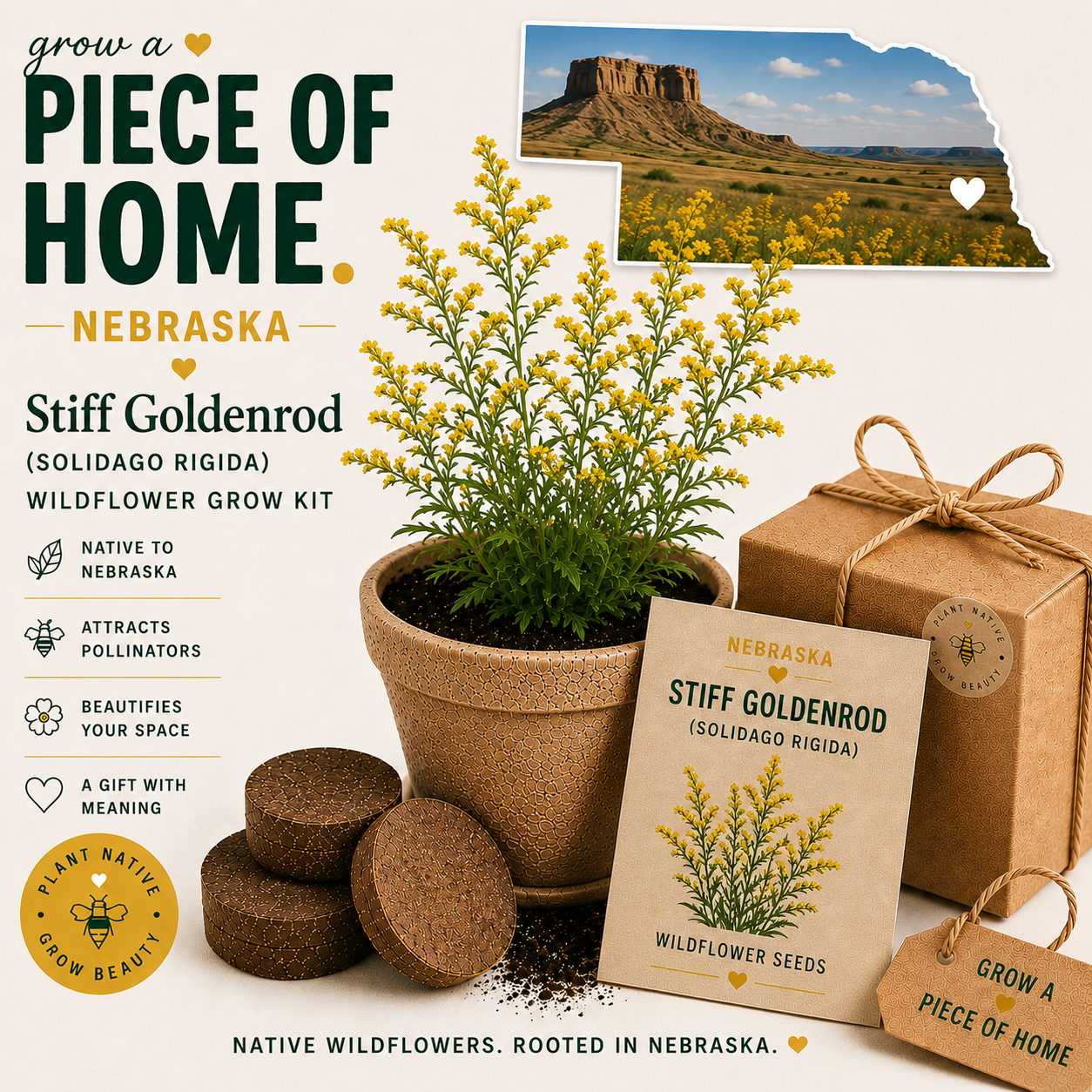 Nebraska Stiff Goldenrod Grow Kit