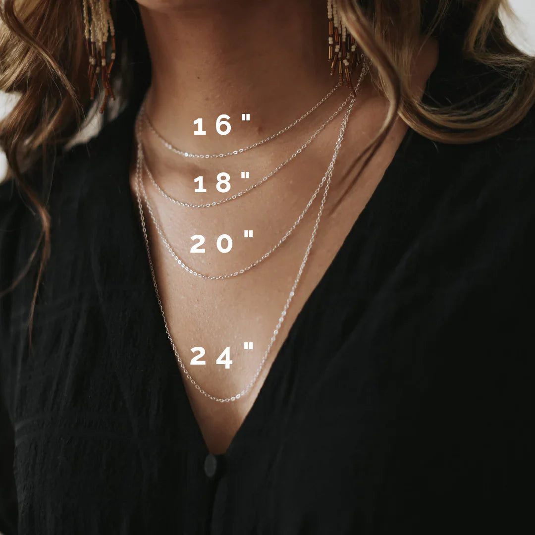 Sardine Charm Necklace – 18" Gold Filled Chain