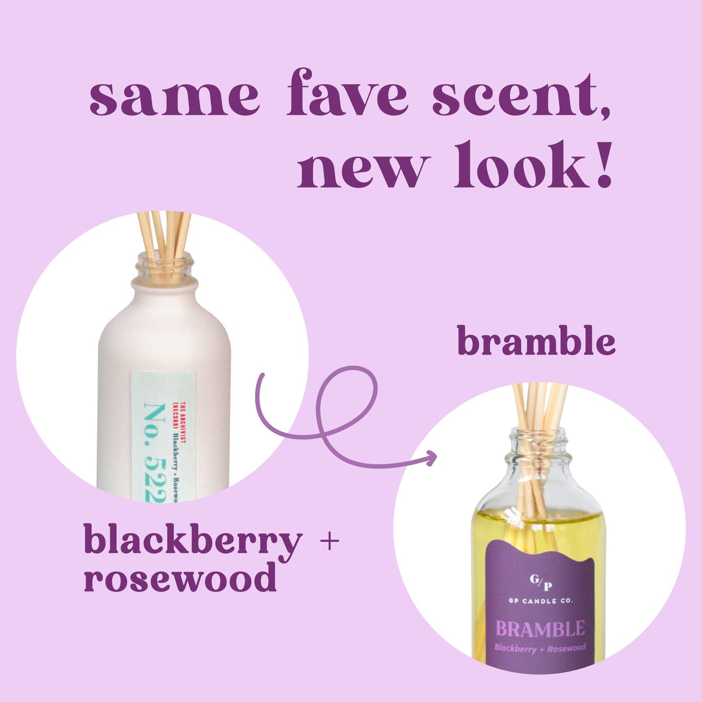 Bramble 4 oz. Hue Reed Diffuser (Blackberry + Rosewood)