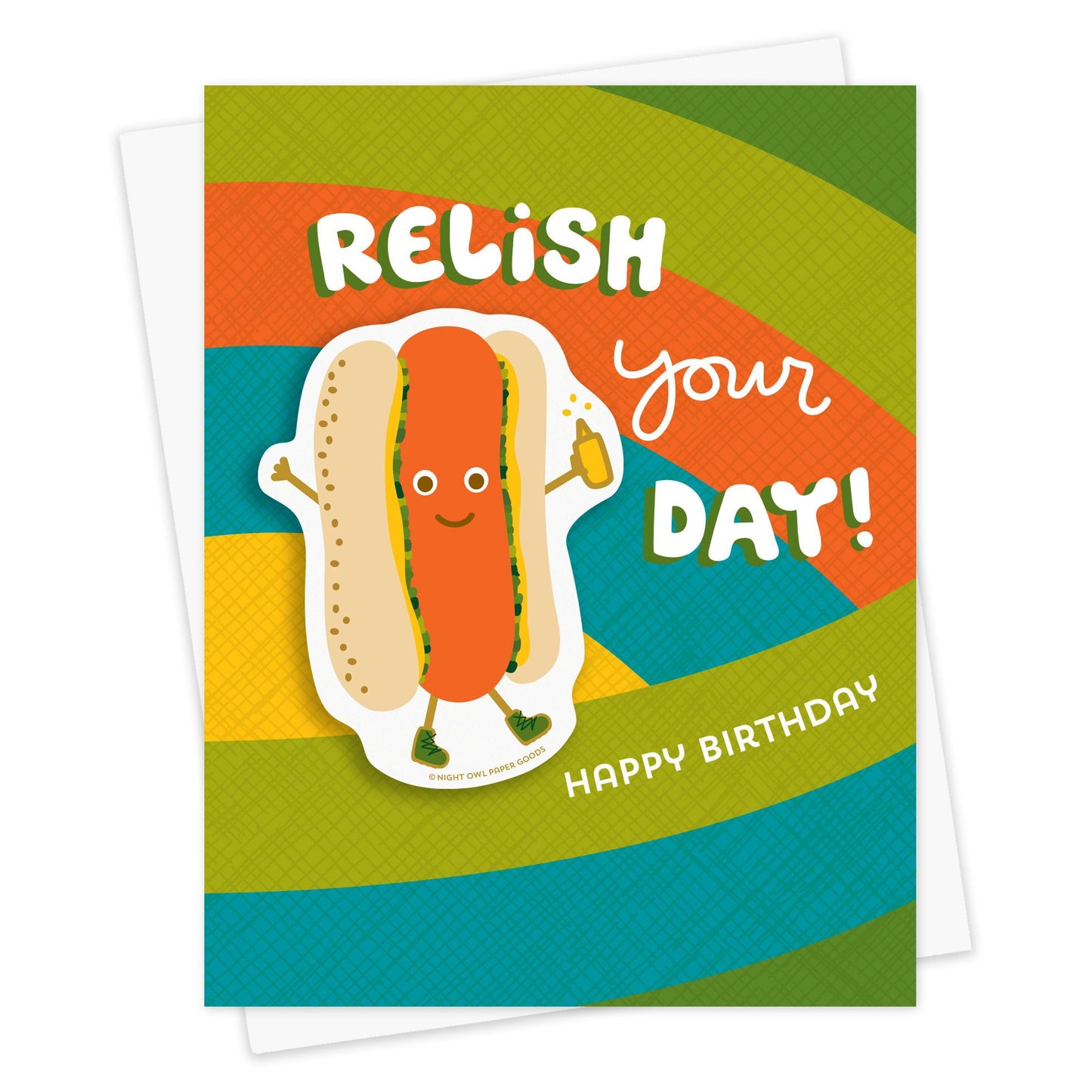 Relish Your Day Sticker Birthday Card
