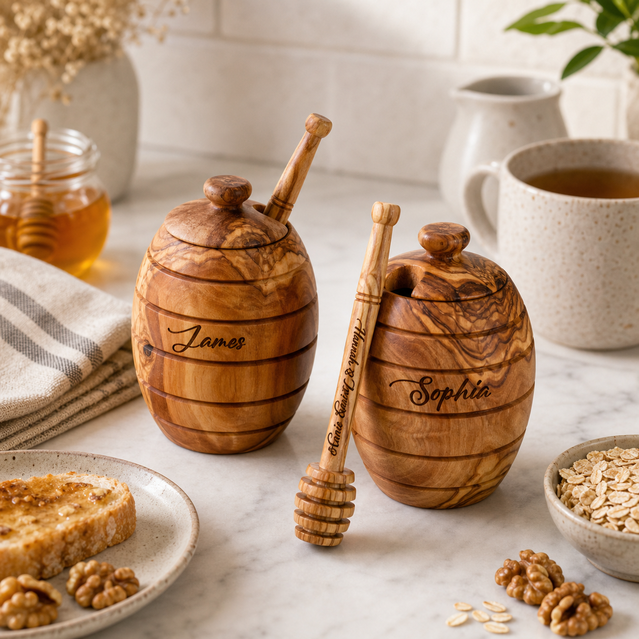 Honey Jar and Dipper