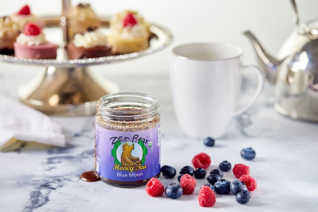 Blue Moon Honey Tea – Organic Blueberry Lavender Blend for Calm & Clarity (10 oz)