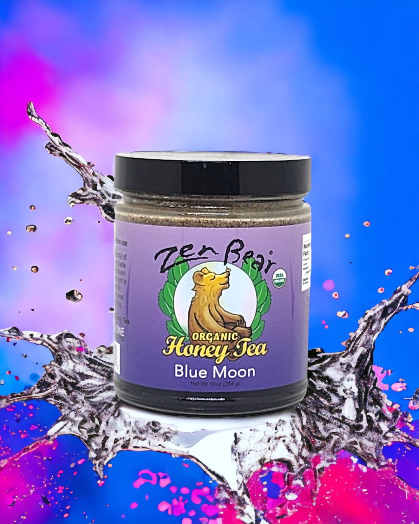Blue Moon Honey Tea – Organic Blueberry Lavender Blend for Calm & Clarity (10 oz)