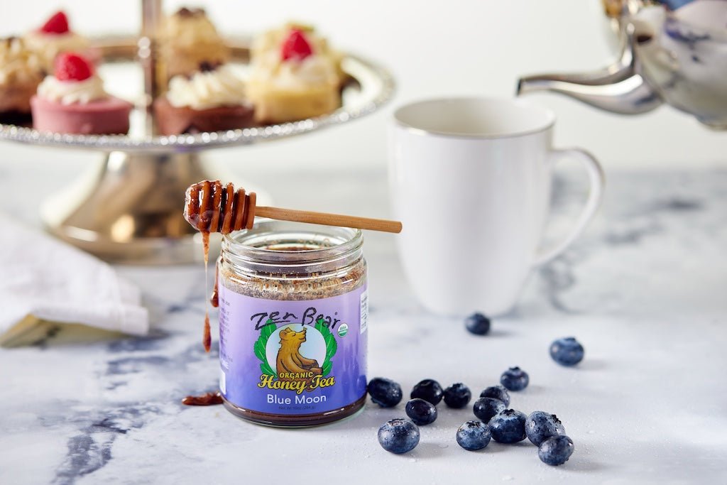 Blue Moon Honey Tea – Organic Blueberry Lavender Blend for Calm & Clarity (10 oz)