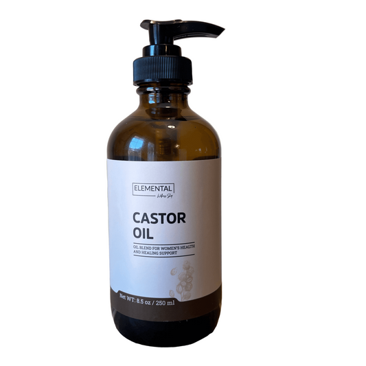 Organic Hexane-Free Castor Oil – Cold-Pressed & Therapeutic Grade (For Castor Oil Packs, Hair, Lashes, and Skin)