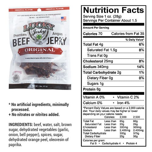 Original Beef Jerky | 1.5 oz | Nebraska Star Beef