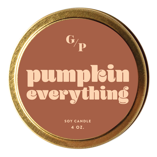 Pumpkin Everything 4 oz. Just Because Candle Tin