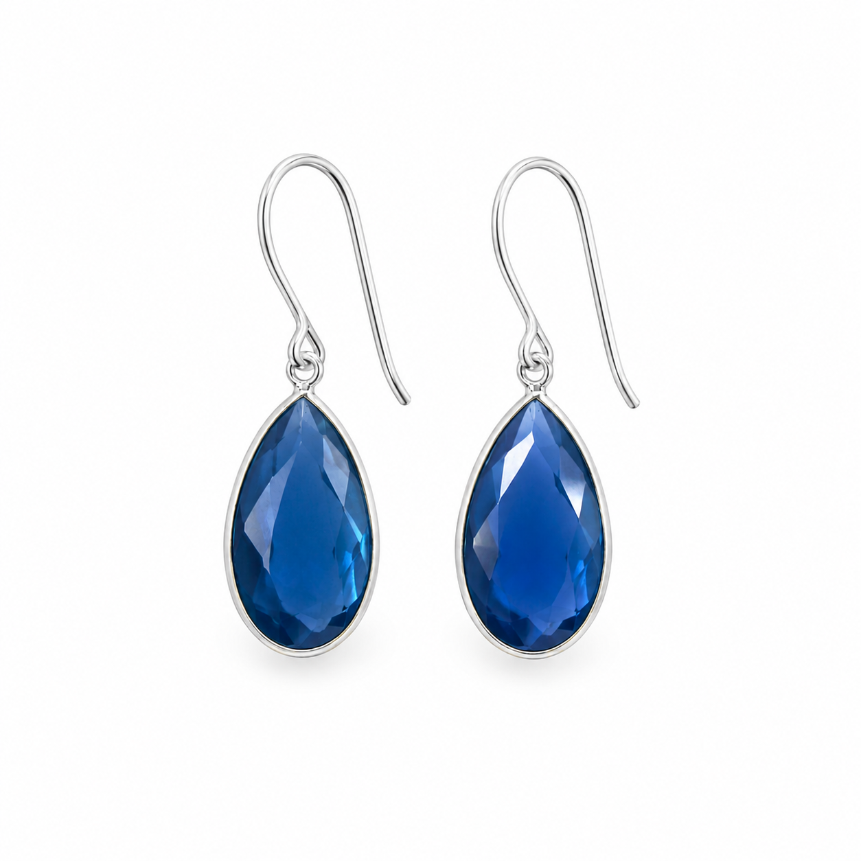 Blue Hydro Quartz Drop Earrings