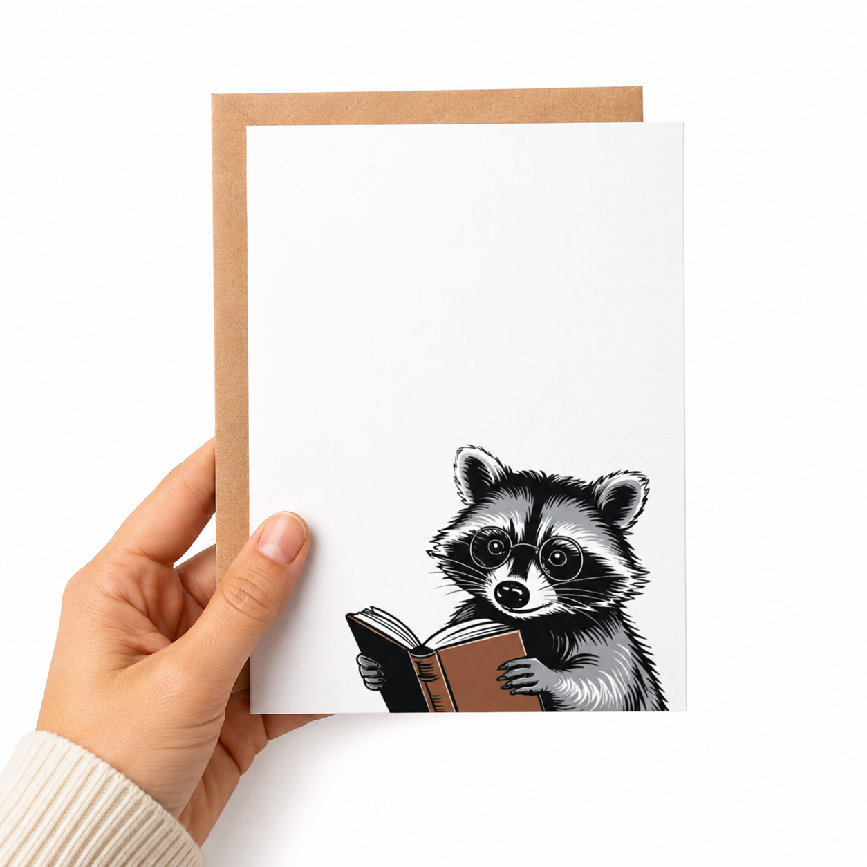 Raccoon Greeting Card