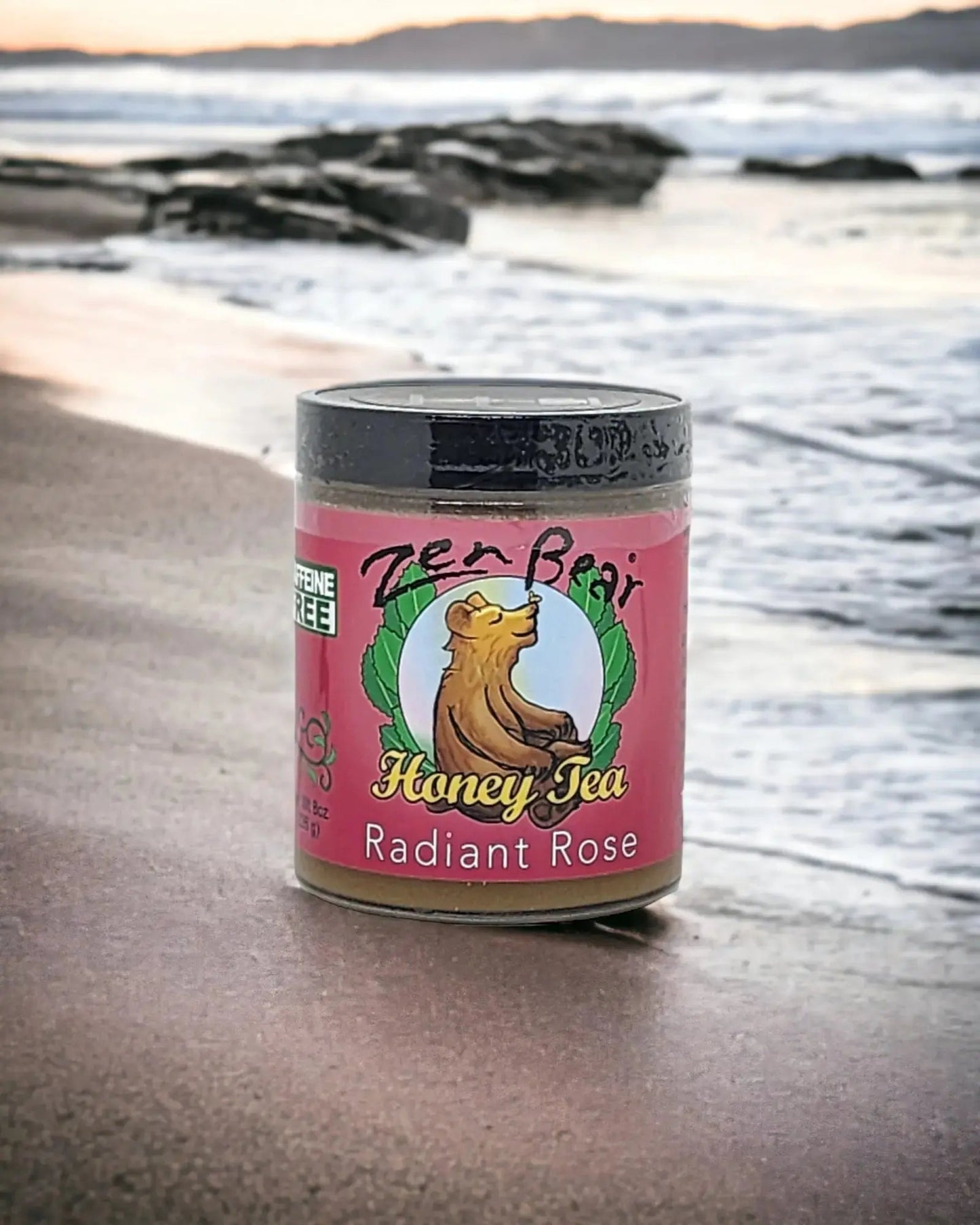 Radiant Rose Honey Tea – Organic Rose Hip & Hibiscus Blend for Glow & Calm (10 oz)