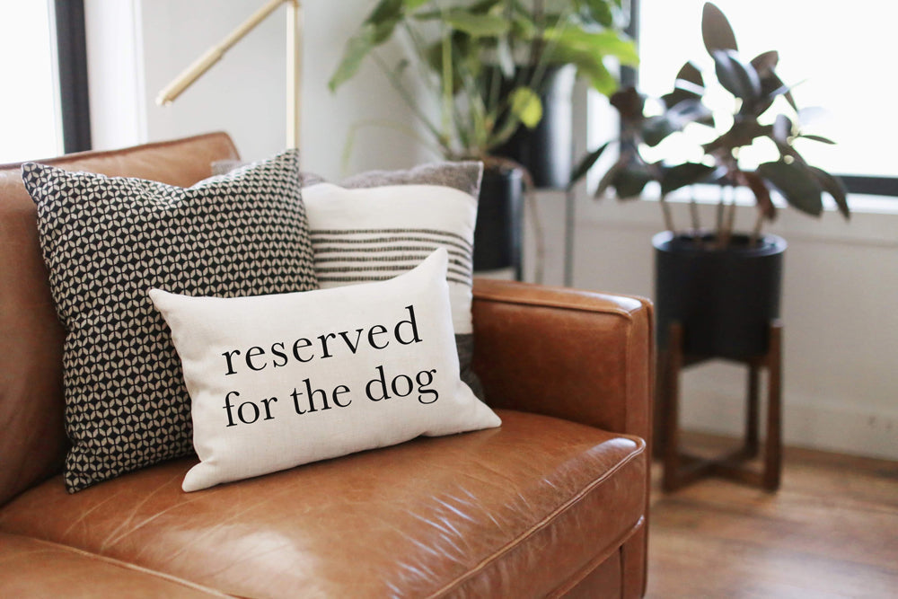 Reserved for the Dog Pillow