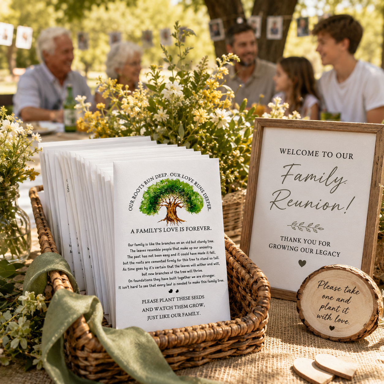 Family Reunion Seed Packet Favors – Set of 25