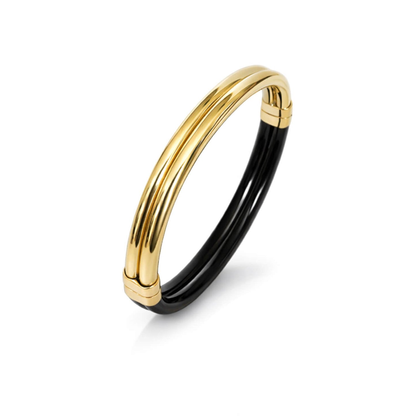 Ridge Lucite Hinge Bangle