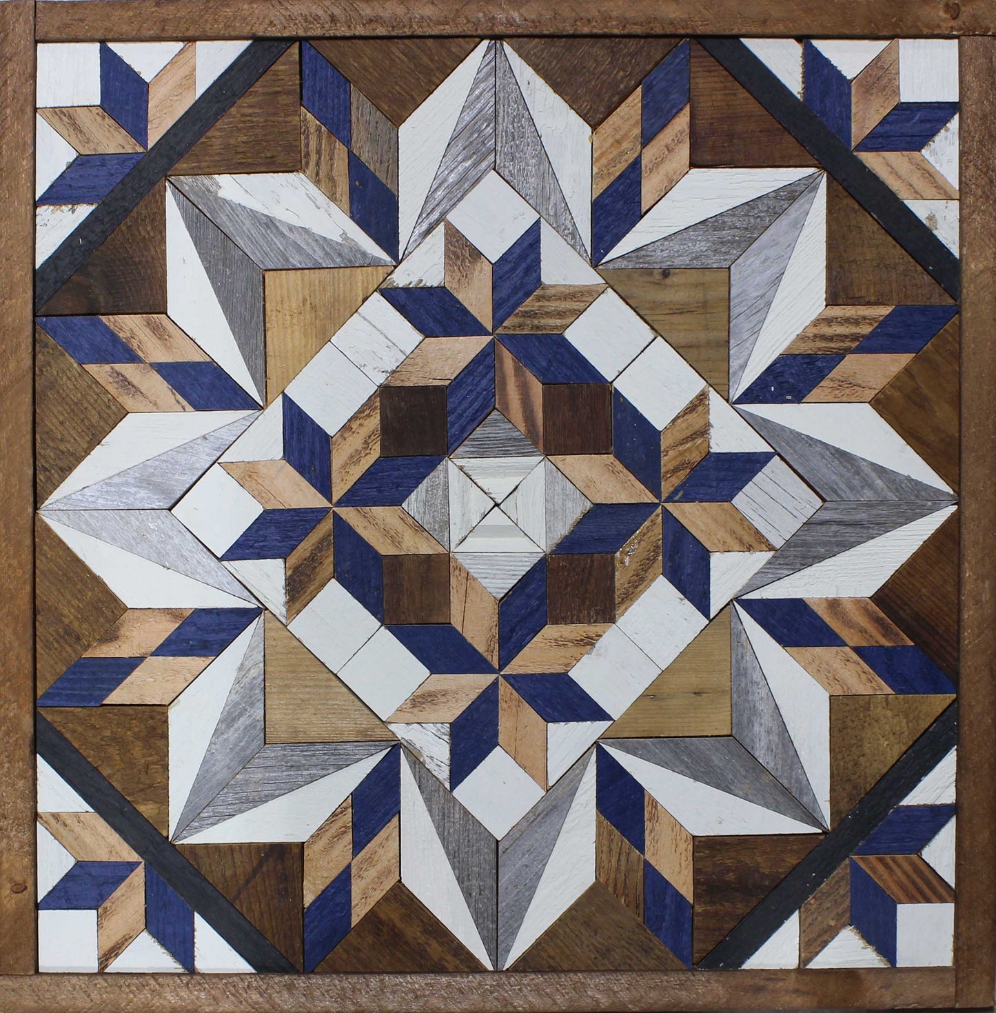 Amish Handmade Barn Quilt Wall Art – Reclaimed Barn Wood – 20.75” x 20.75”