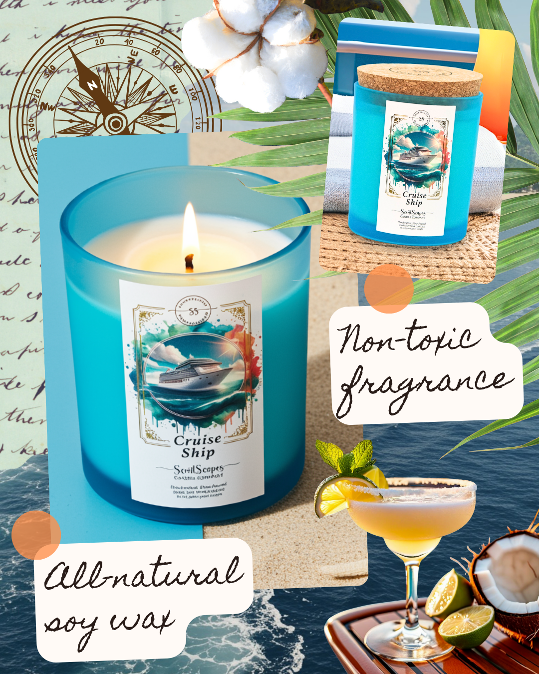 Cruise Ship | Scented Soy Wax Candle