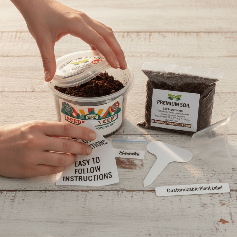 Doggo's Garden (For Dogs) Garden Kit | Basil, Sage, Cilantro & Dill | Seeds In A Cup®