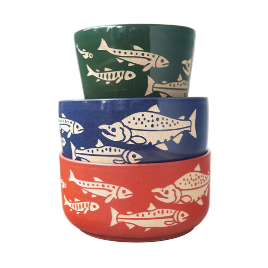 Salmon Bowl, Farmhouse Collection Handmade Pottery