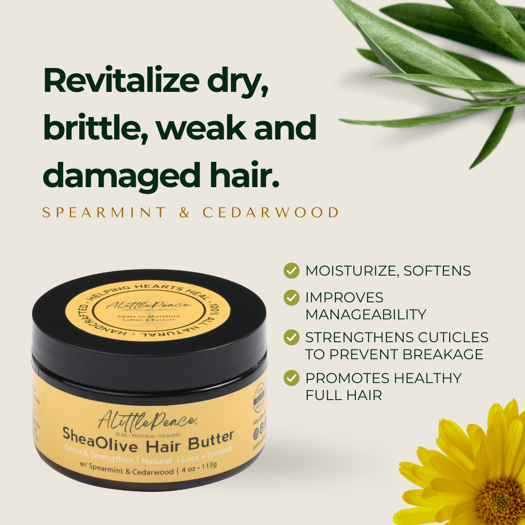 SheaOlive Hair Butter w/Spearmint & Cedarwood