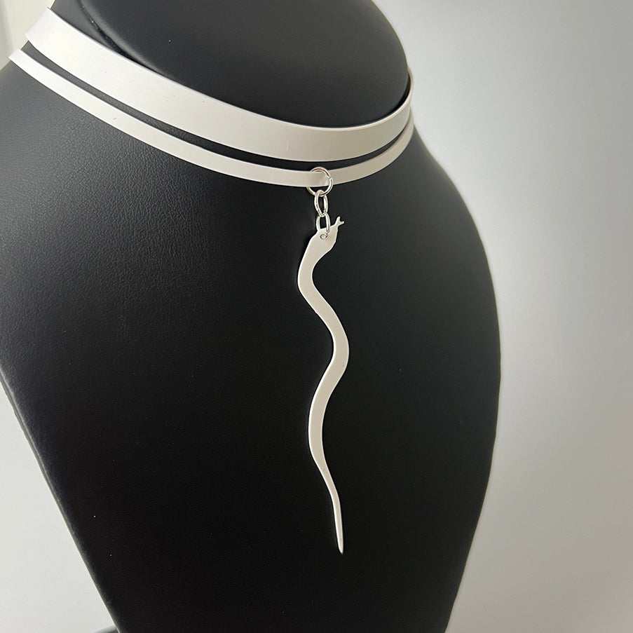 Snake Charm Ribbon Choker