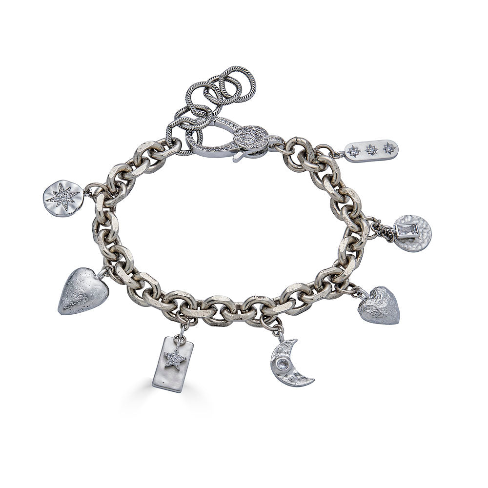 Silver Charm Bracelet