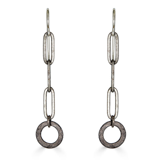 Silver Paperclip Earrings