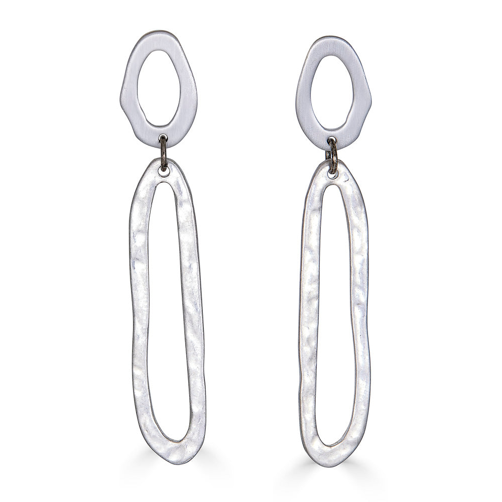 Silver Swirl Earrings