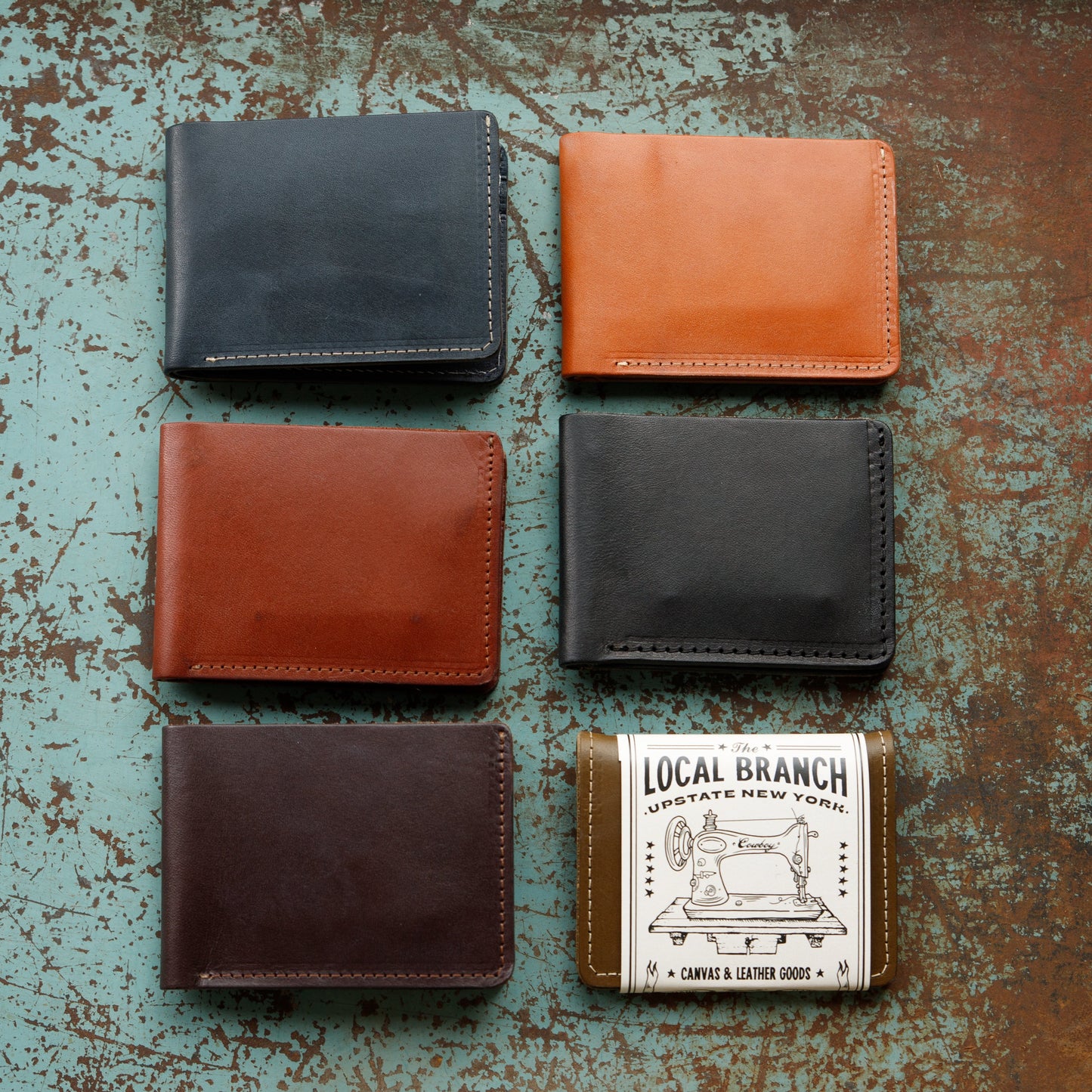 Leather Bifold Wallet - USA Made