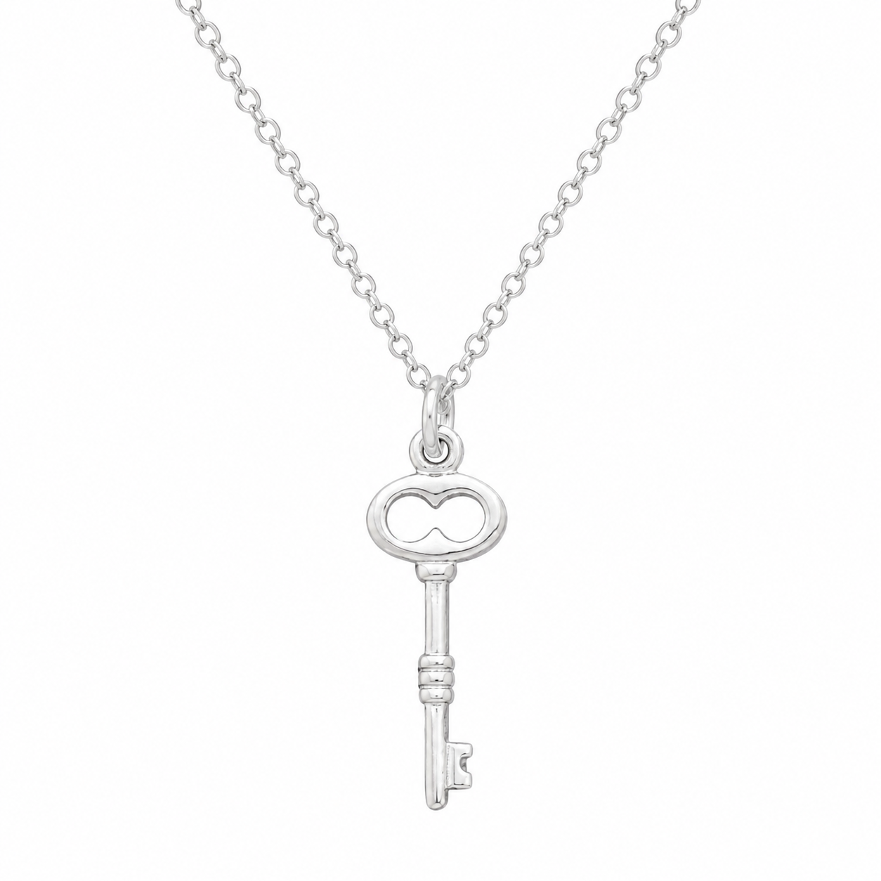 Sterling Silver Key Necklace