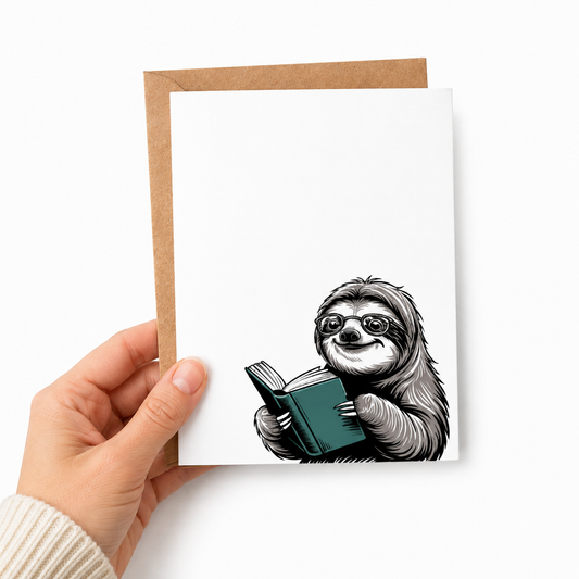 Sloth Greeting Card