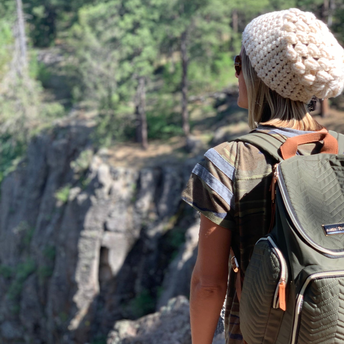 Crochet Slouch Hat | Cream Slouchy Beanie