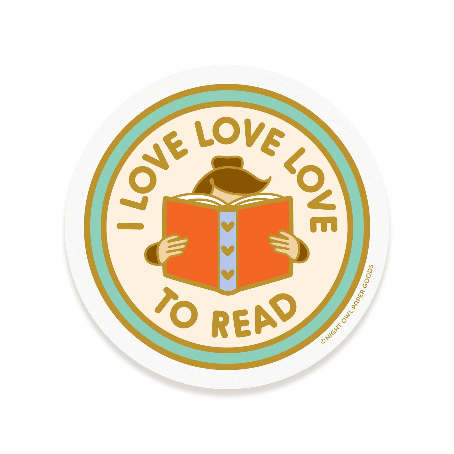 Love to Read Vinyl Sticker