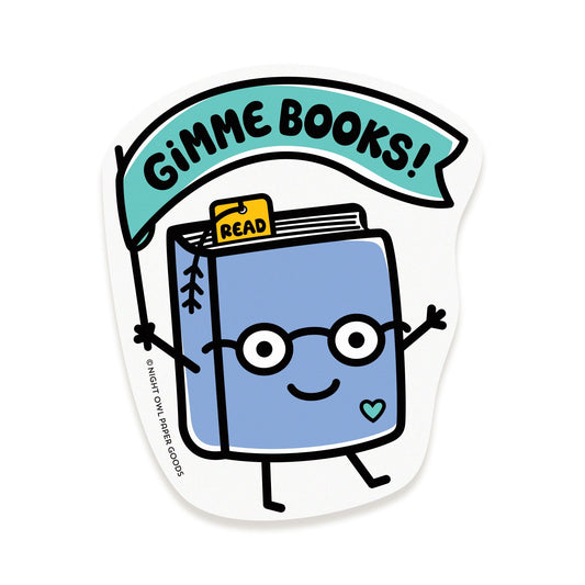 Gimme Books Vinyl Sticker