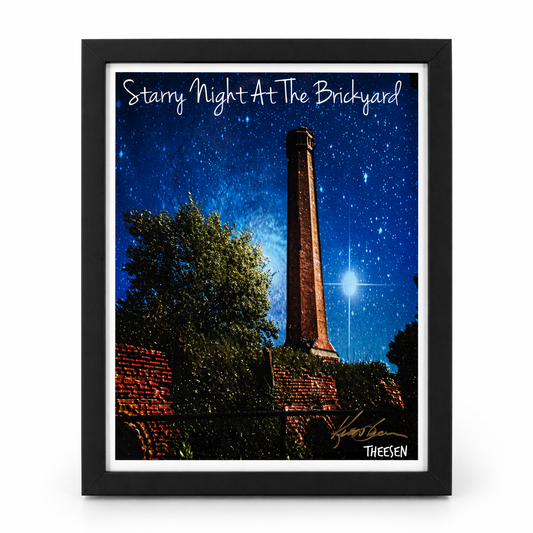 Starry Night At The Brickyard Print By Kent Theesen | 14" x 11" | Tee-Sun Productions