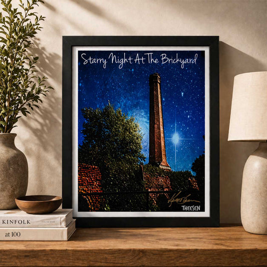 Starry Night At The Brickyard Print By Kent Theesen | 14" x 11" | Tee-Sun Productions