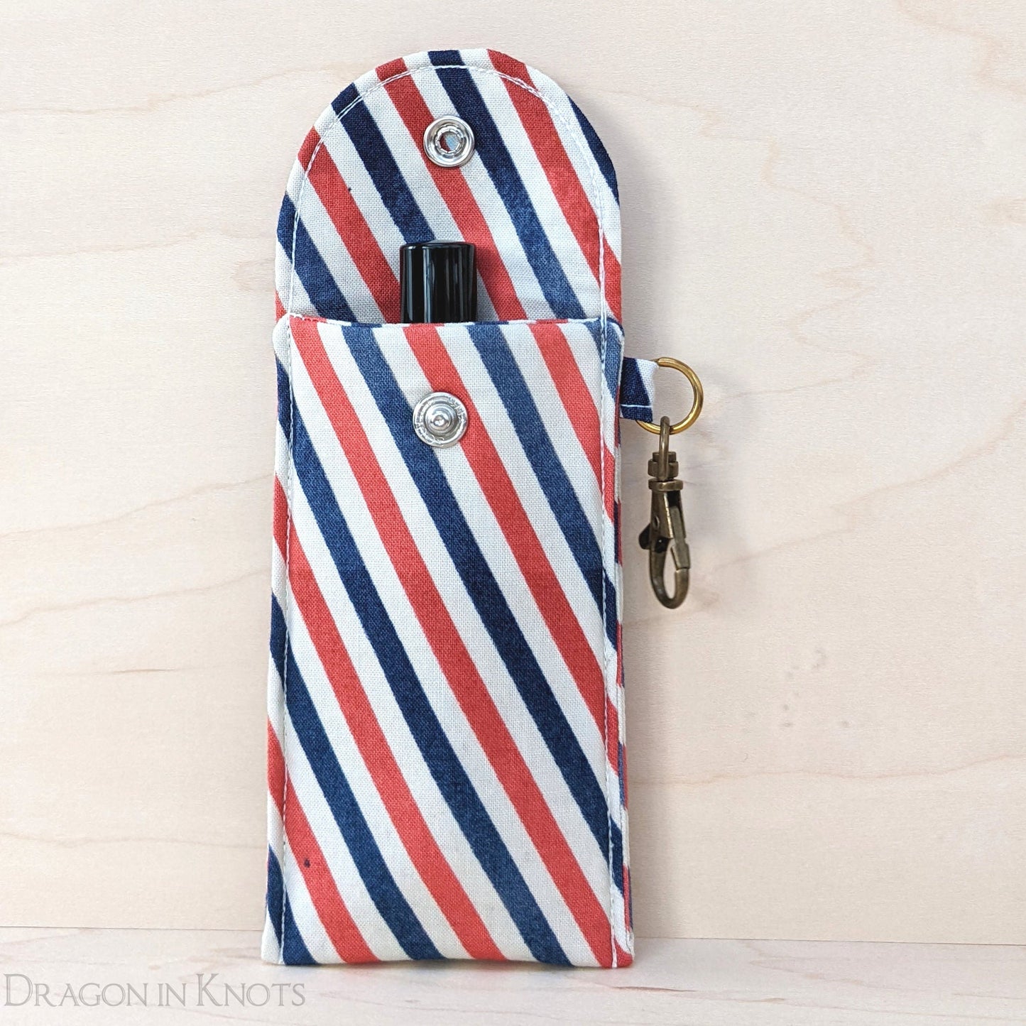 Par Avion Tall Lip Gloss Pouch Keychain