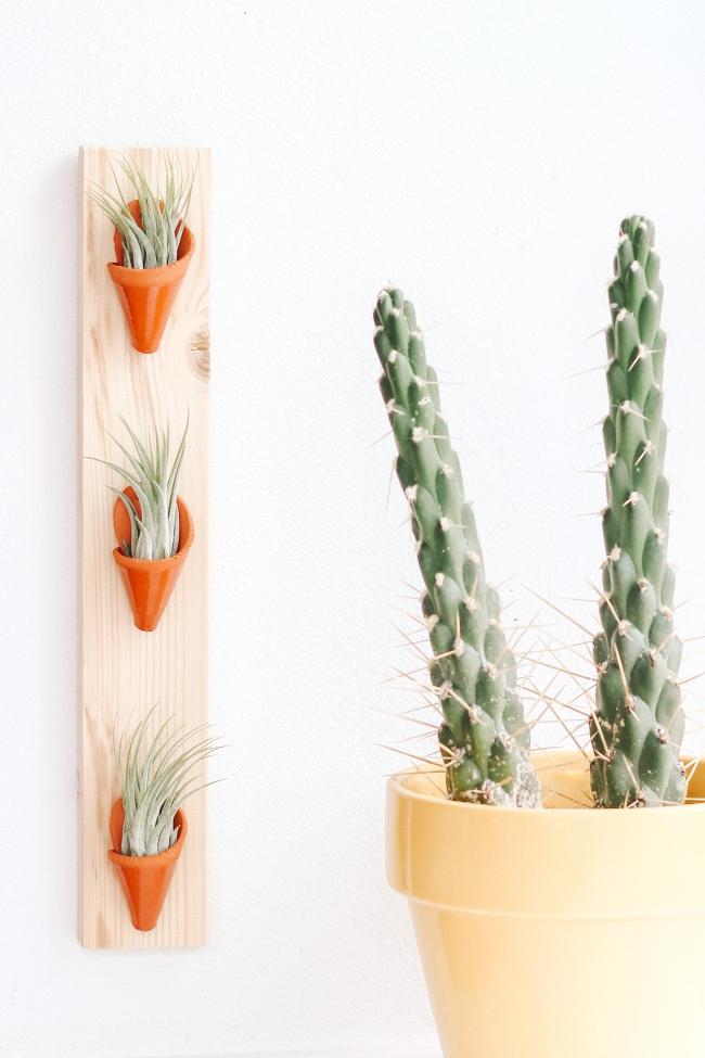 Triple Ceramic Wall Planter