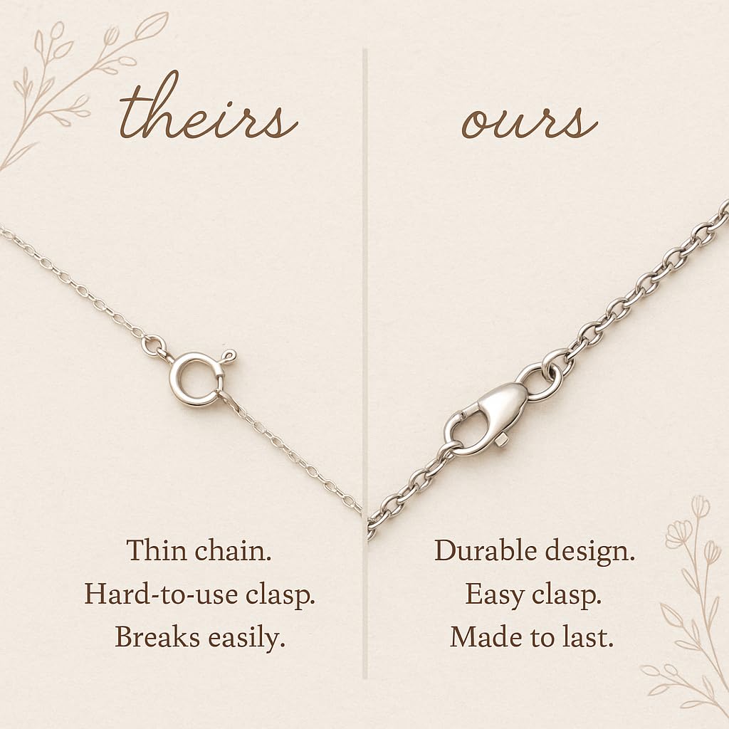 Dainty Iolite Briolette Sterling Silver Necklace