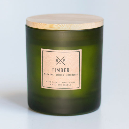 Timber 8.5 oz. Balsam + Feather Candle