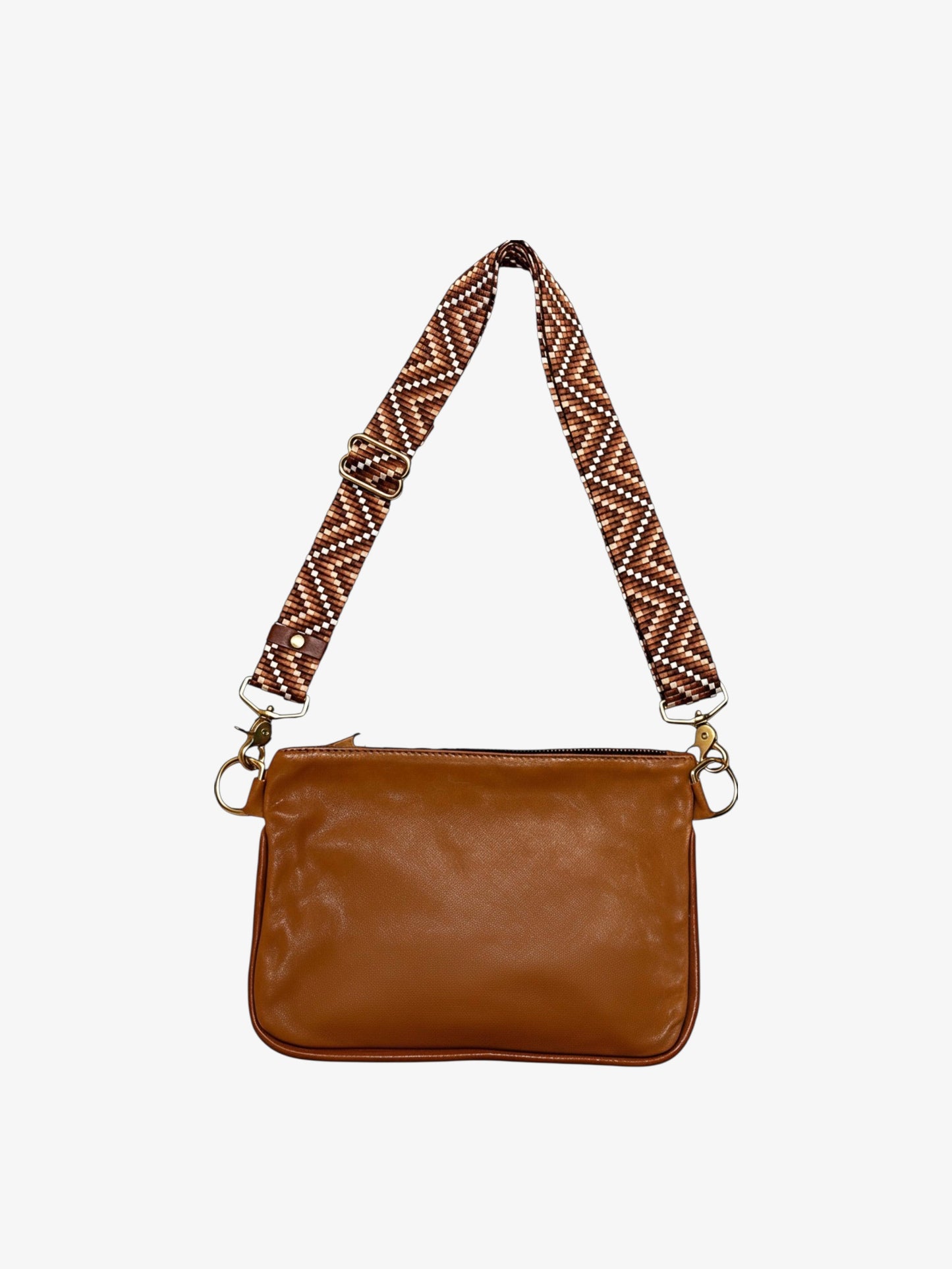 Alice Crossbody Bag, Brown Leather