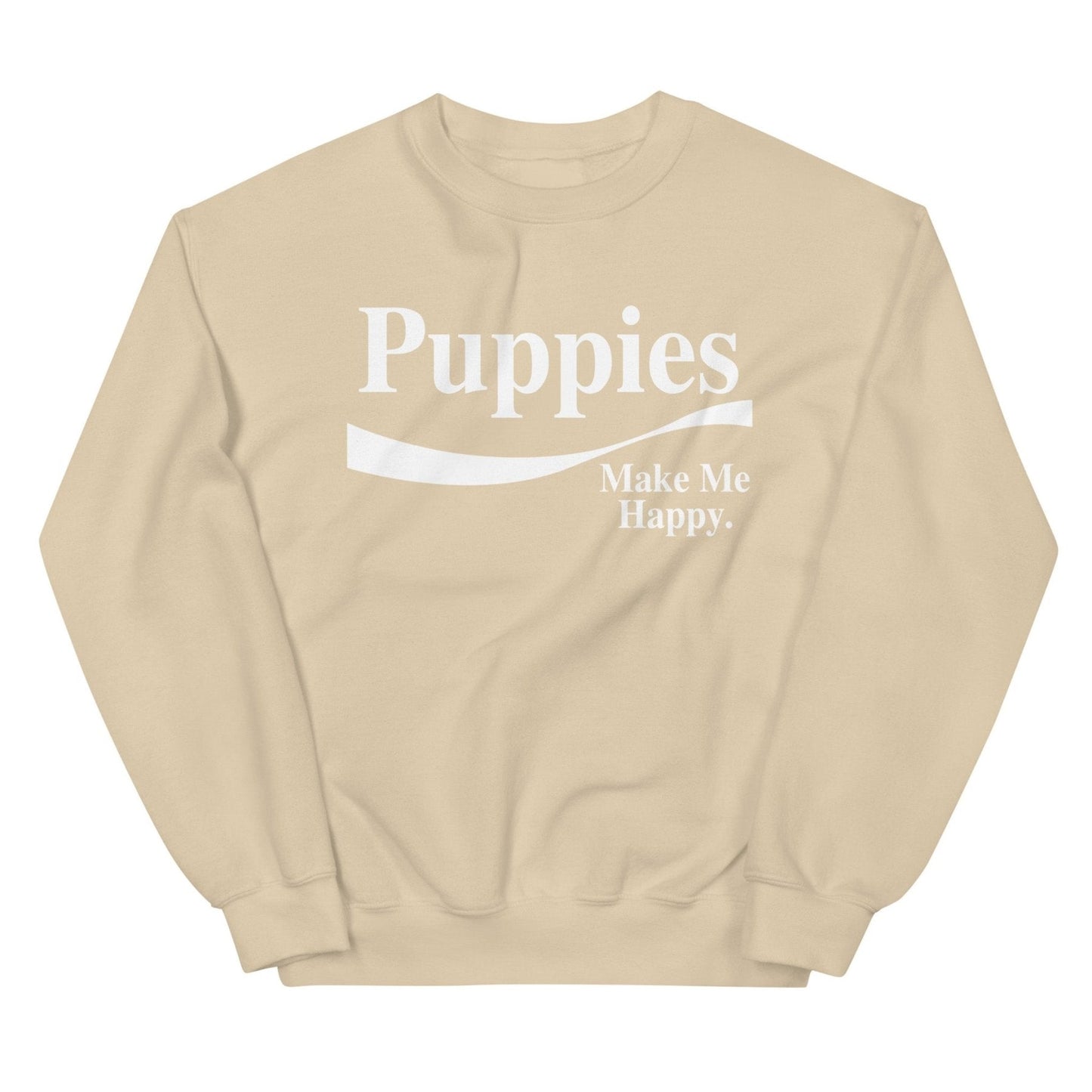 Enjoy Puppies Make Me Happy Sweatshirt | Gift for Dog Lovers