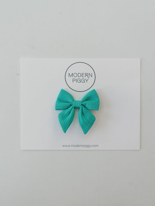 Aqua Tide | Mini Piggy Bow