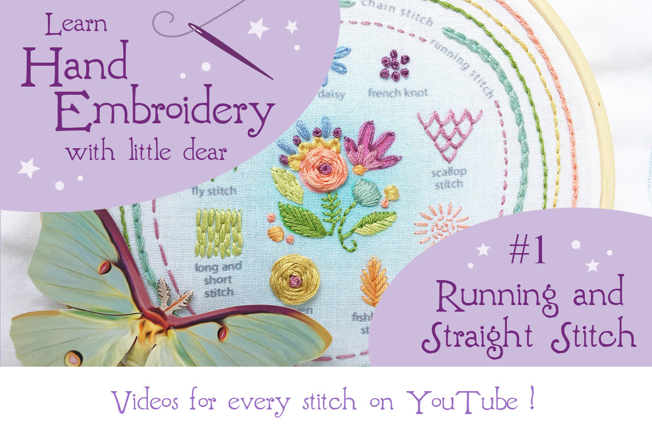 Stitch Sampler Complete Kit, learn Beginner Hand Embroidery