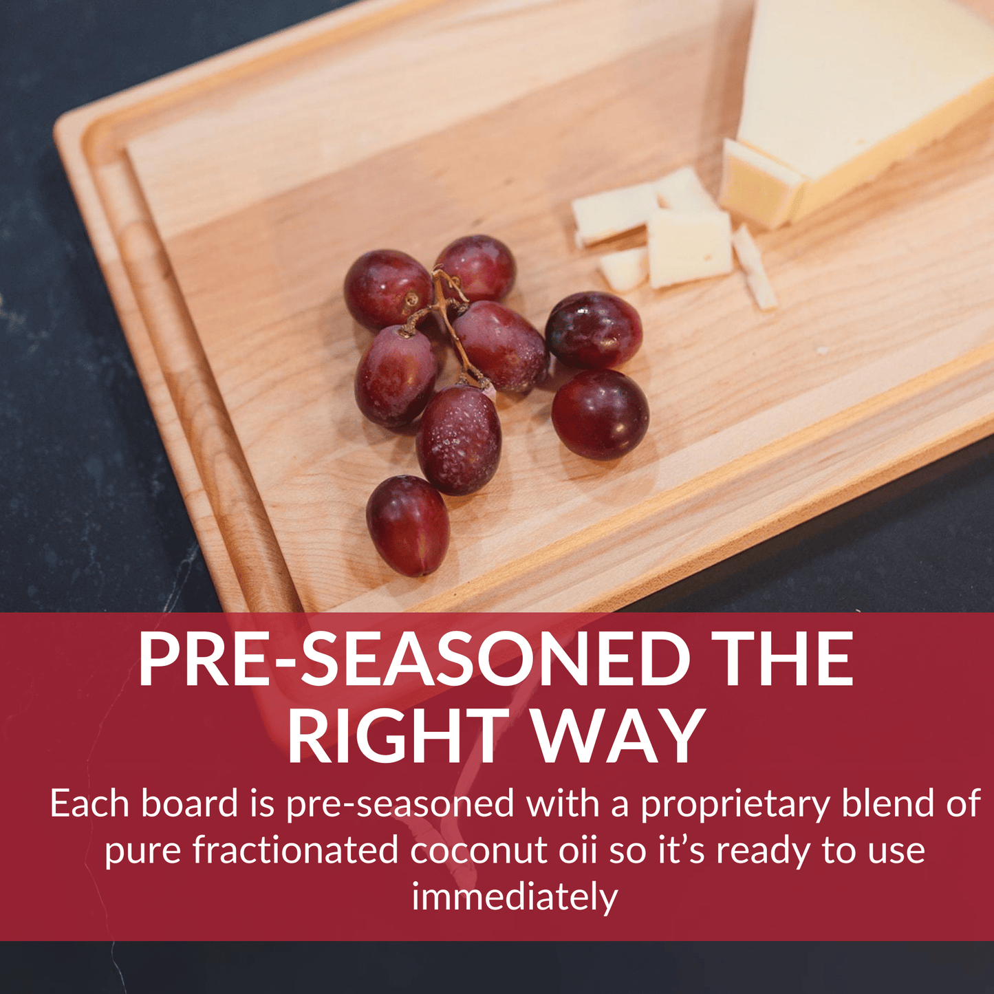 Medium Maple Wood Cutting Board
