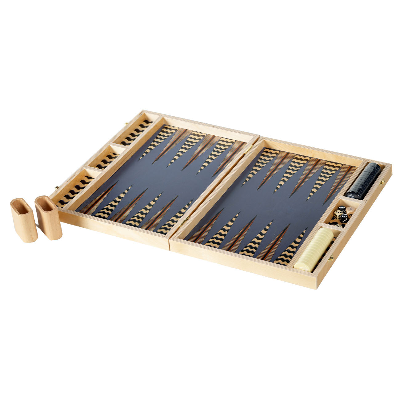 wavy lavender tabletop backgammon set