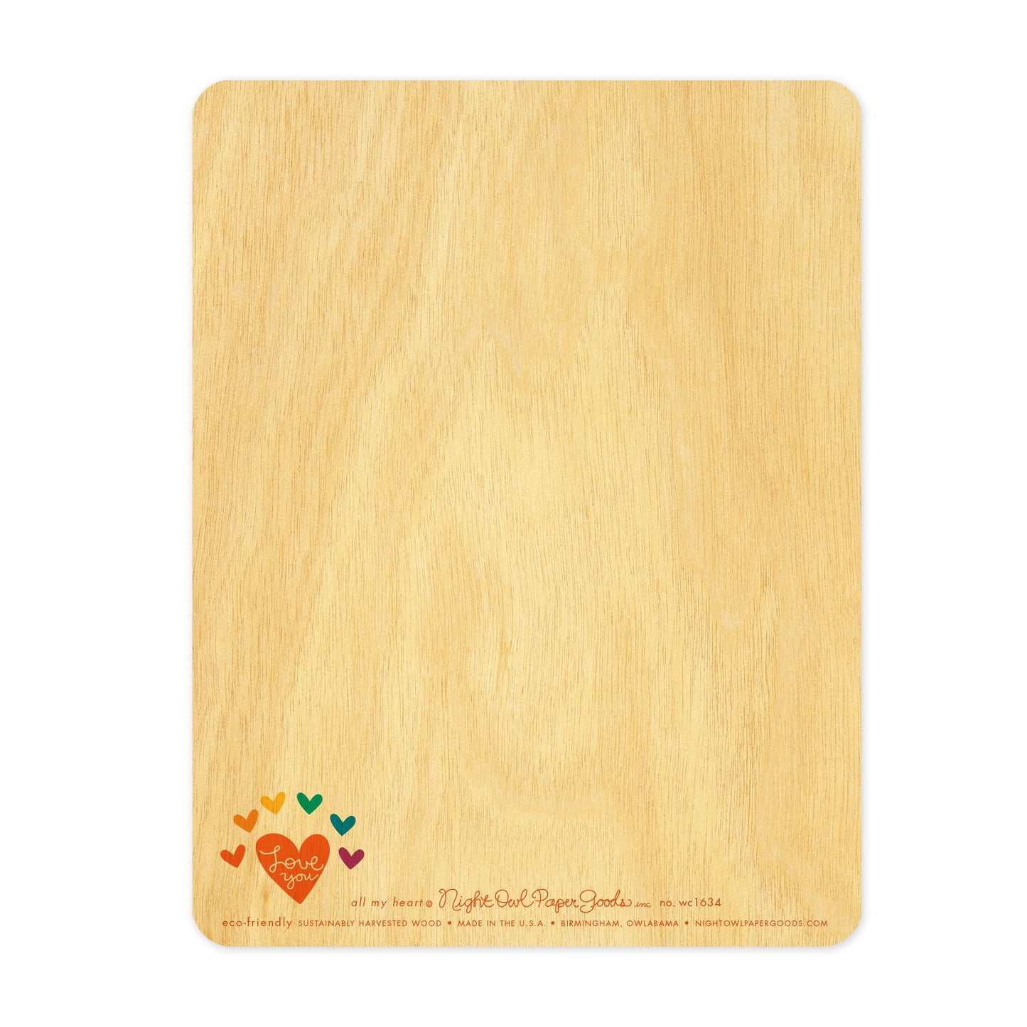 All My Heart Wood Love Card