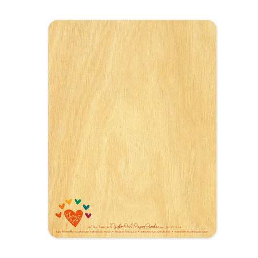 All My Heart Wood Love Card