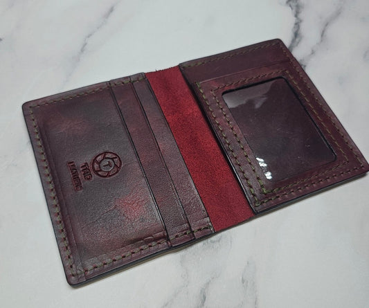 Bourbon Reserve Premium Card Holder - Rich Brown Leather Slim Wallet
