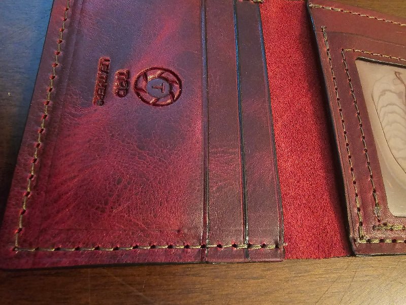 Bourbon Reserve Premium Card Holder - Rich Brown Leather Slim Wallet
